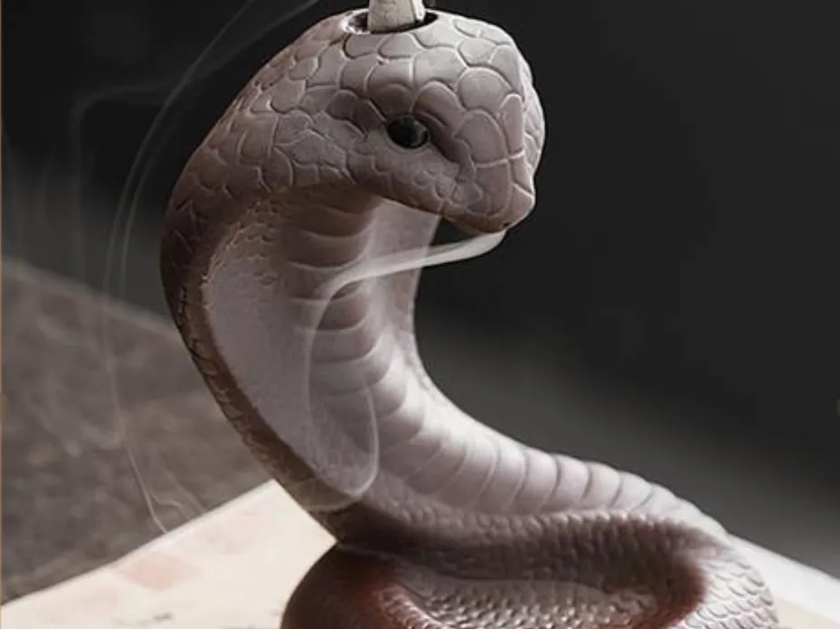 Incensario en forma de serpiente Incensario de reflujo en forma de serpiente - Imagen 2